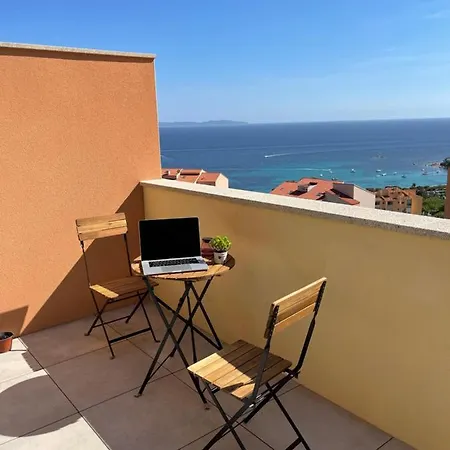 Vue Sanguinaires Avec Terrasse Lägenhet Ajaccio (Corsica)